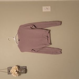 Size small crop lilac fuzzy sweater